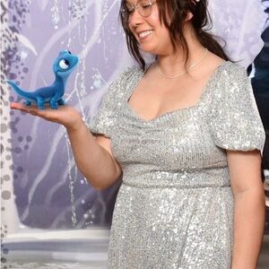 Silver sparkly dress